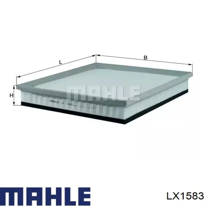 Filtro de ar Mahle Original LX1583 preço, a partir de 13,91 USD