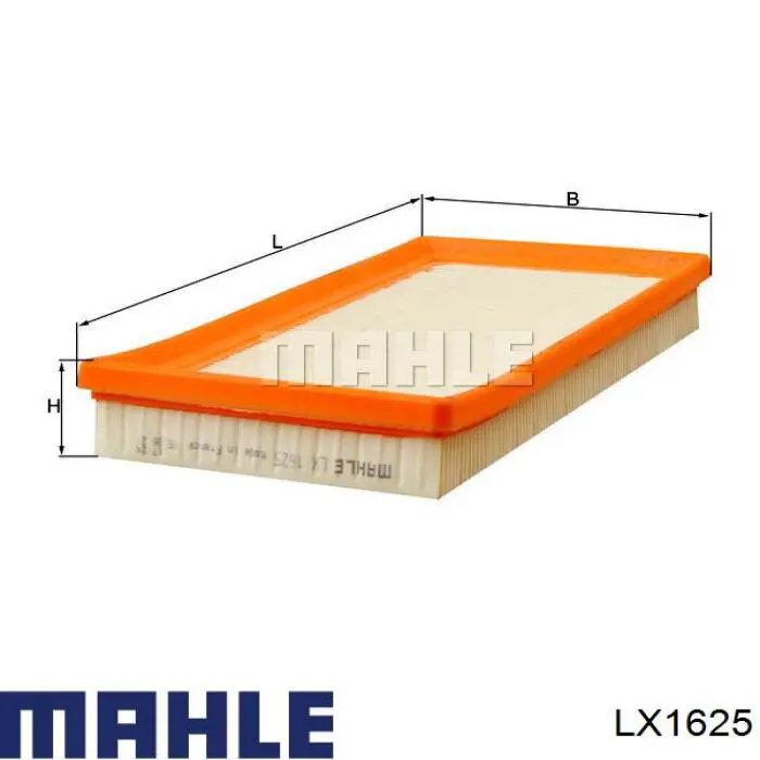Filtro de ar Mahle Original LX1625 preço, a partir de 9,51 USD