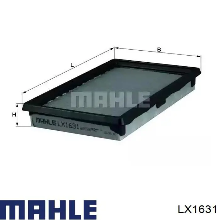 Filtro de ar Mahle Original LX1631 preço, a partir de 11,00 USD