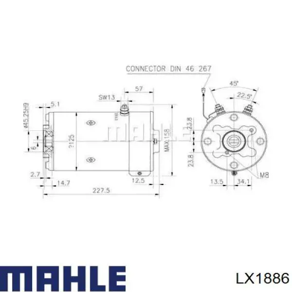 Filtro de ar Mahle Original LX1886 preço, a partir de 18,82 USD