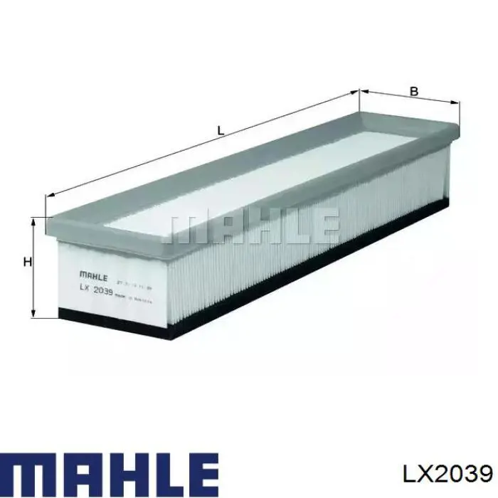 Filtro de ar Mahle Original LX2039 preço, a partir de 12,74 USD