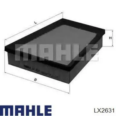 Filtro de ar Mahle Original LX2631 preço, a partir de 12,06 USD