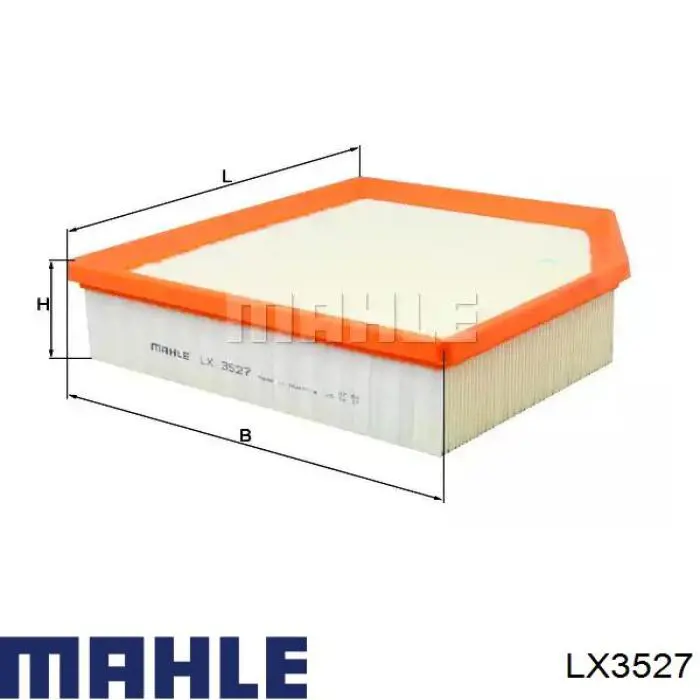 Filtro de ar Mahle Original LX3527 preço, a partir de 19,88 USD