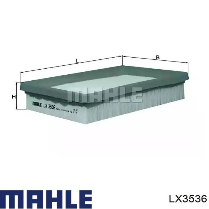 Filtro de ar Mahle Original LX3536 preço, a partir de 13,55 USD