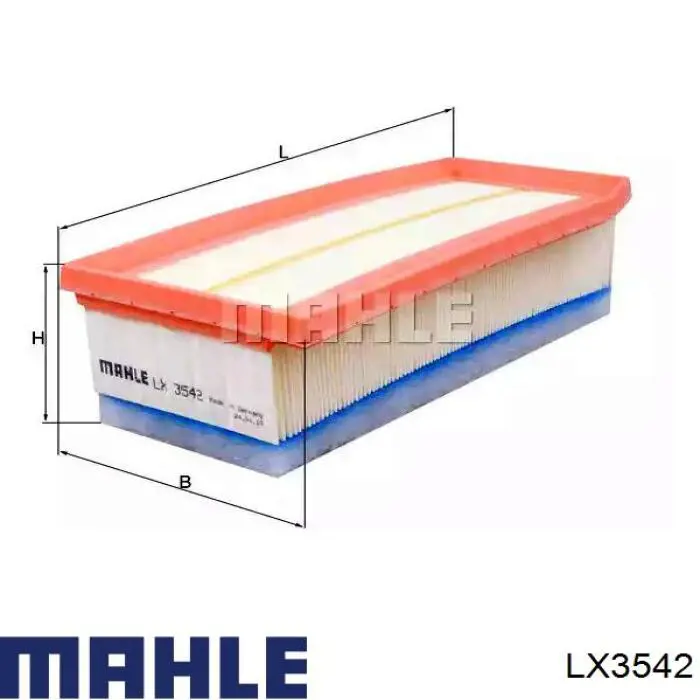 Filtro de ar Mahle Original LX3542 preço, a partir de 11,80 USD