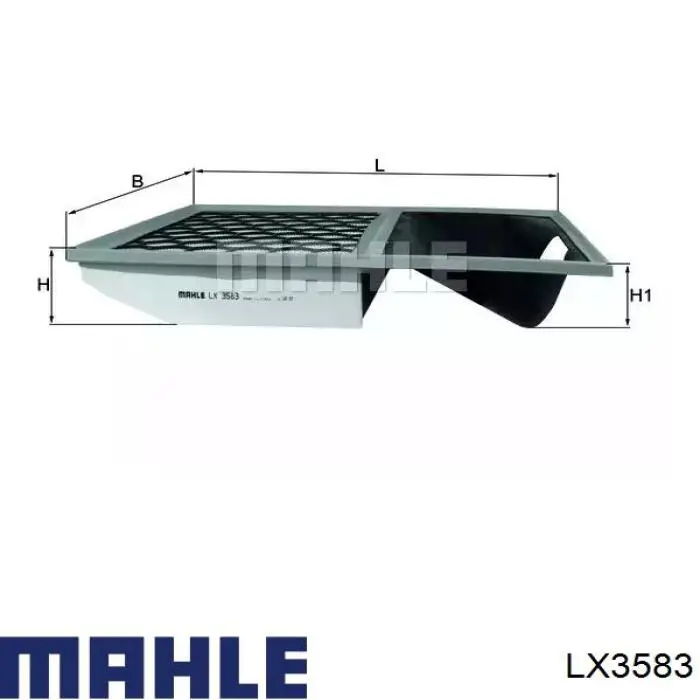 Filtro de ar Mahle Original LX3583 preço, a partir de 31,35 USD