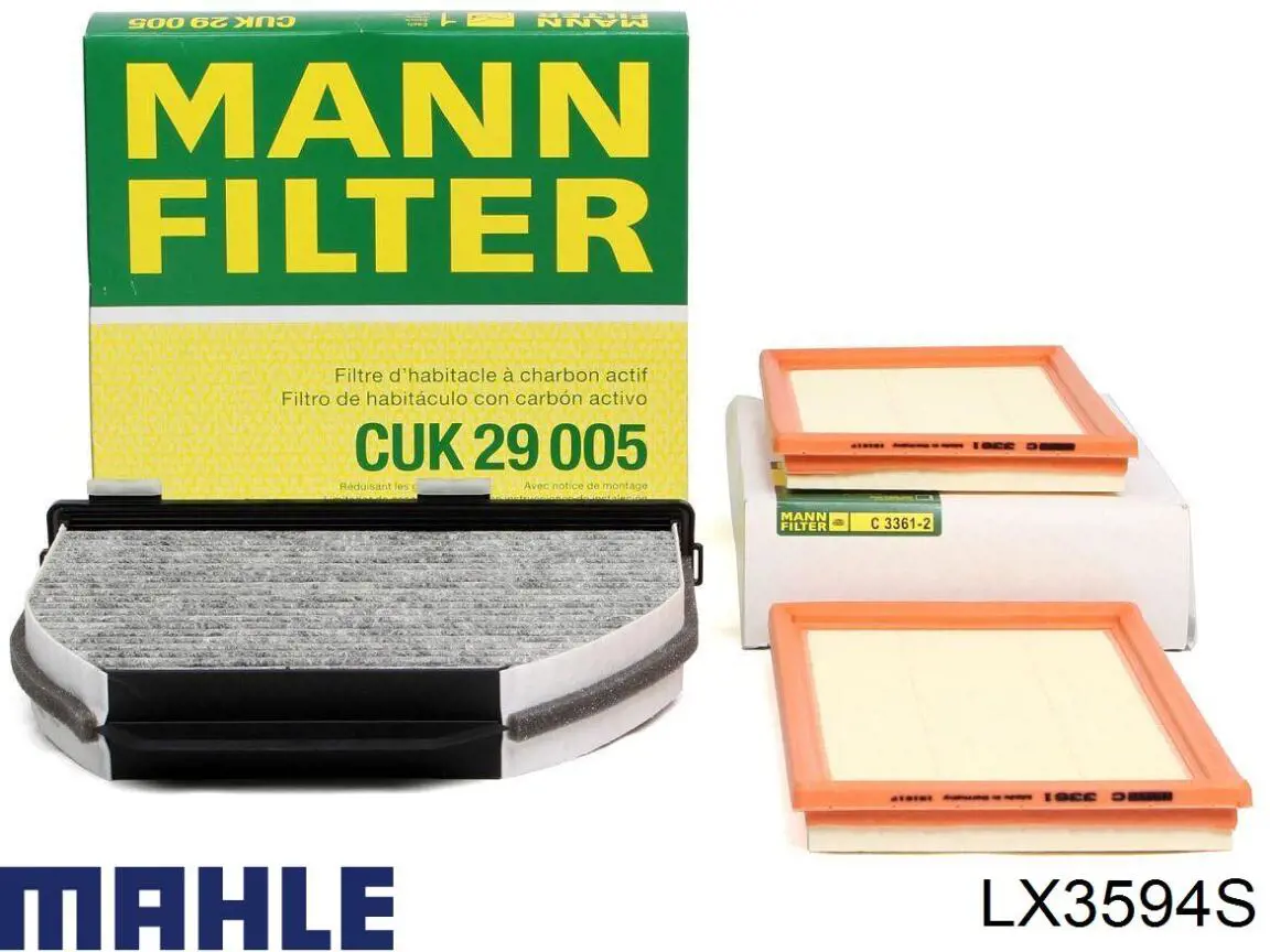 LX3594S Mahle Original Filtro de ar