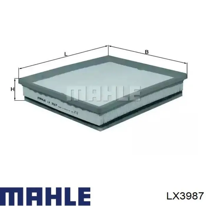 LX3987 Mahle Original Filtro de ar