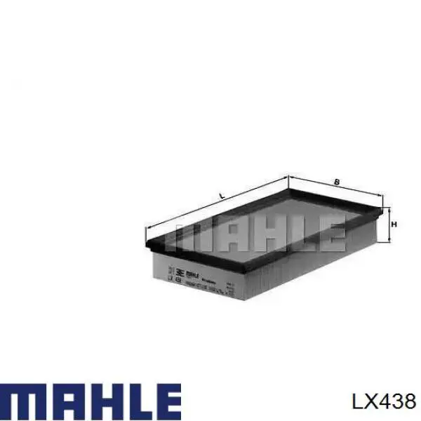 Filtro de ar Mahle Original LX438 preço, a partir de 13,12 USD