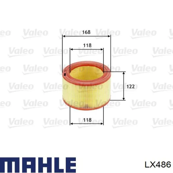Compre LX486 Mahle Original Filtro de ar