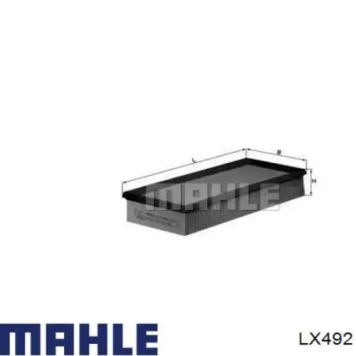 Filtro de ar Mahle Original LX492 preço, a partir de 9,08 USD