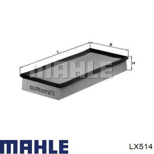 Filtro de ar Mahle Original LX514 preço, a partir de 11,71 USD