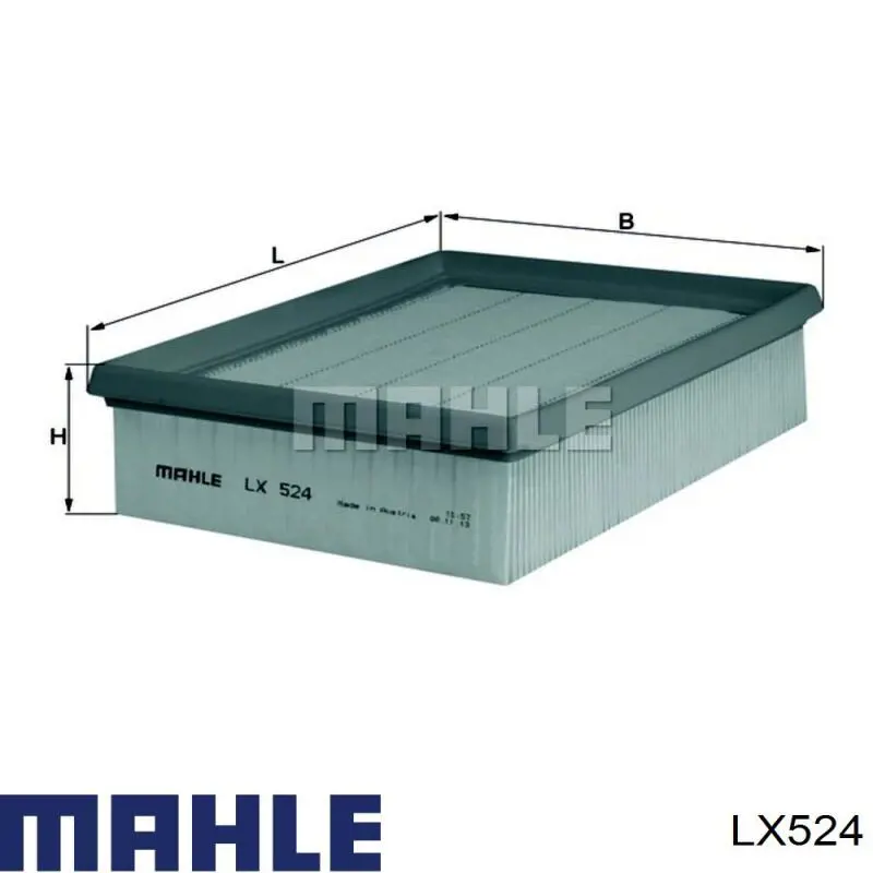 Filtro de ar Mahle Original LX524 preço, a partir de 6,92 USD