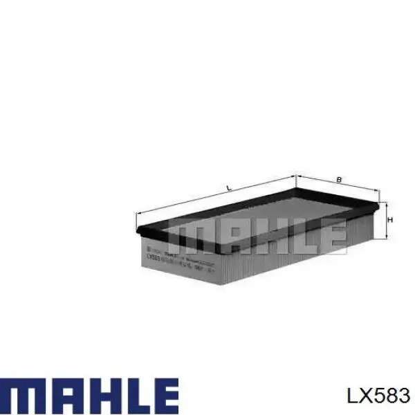 Filtro de ar Mahle Original LX583 preço, a partir de 7,39 USD