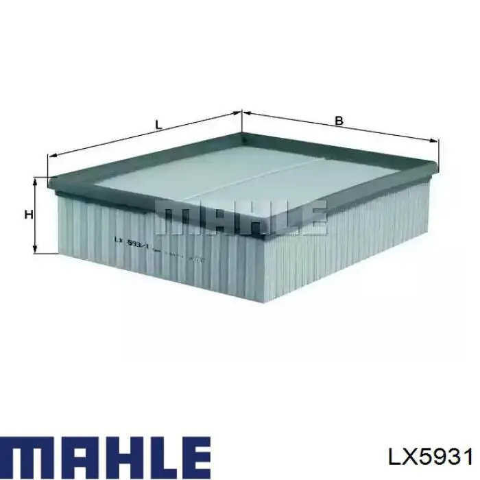 Filtro de ar Mahle Original LX5931 preço, a partir de 10,85 USD