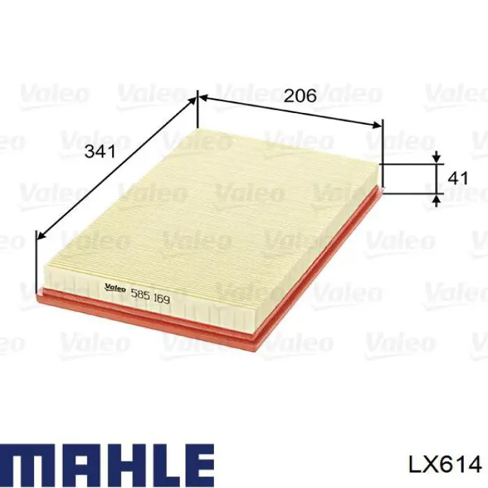 Compre LX614 Mahle Original Filtro de ar
