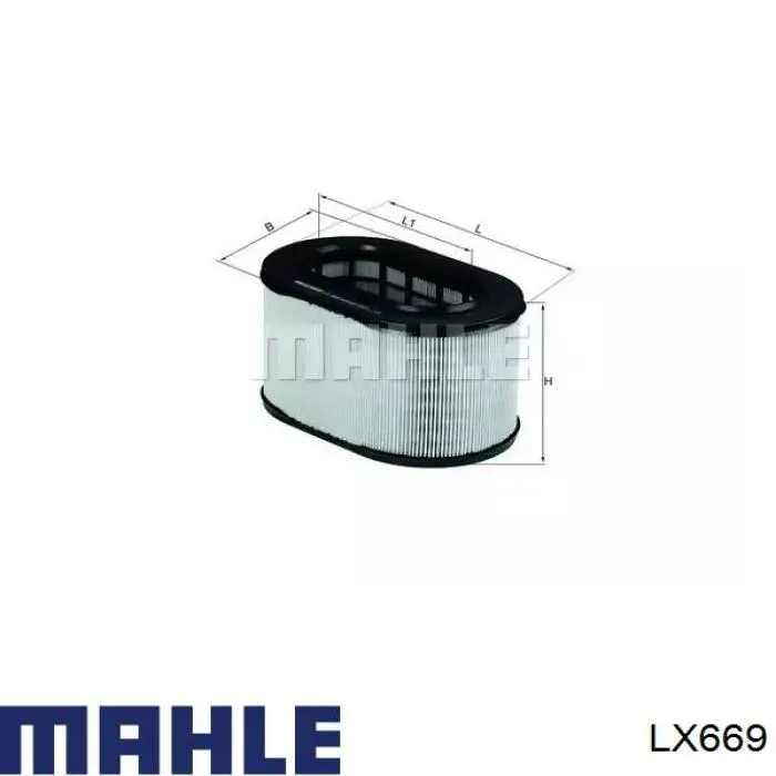 Filtro de ar Mahle Original LX669 preço, a partir de 15,23 USD