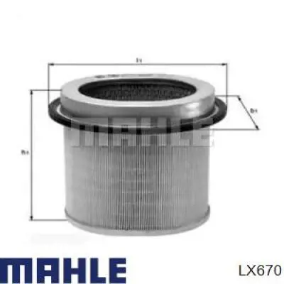 Compre LX670 Mahle Original Filtro de ar