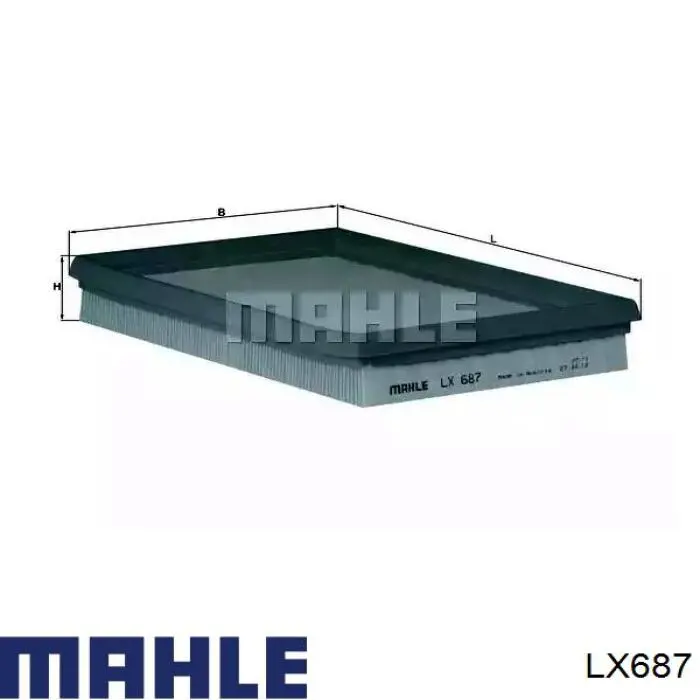 Compre LX687 Mahle Original Filtro de ar
