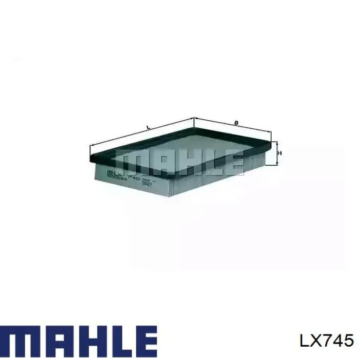 Filtro de ar Mahle Original LX745 preço, a partir de 8,72 USD