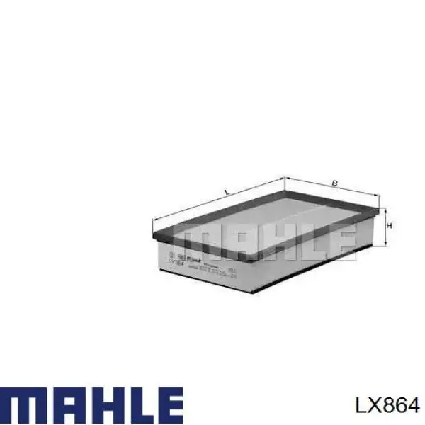 Filtro de ar Mahle Original LX864 preço, a partir de 11,38 USD