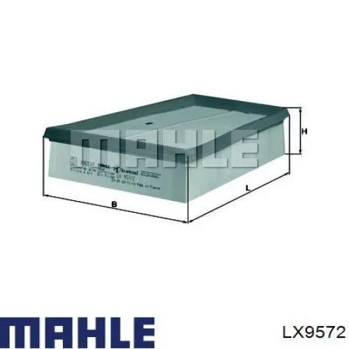 Filtro de ar Mahle Original LX9572 preço, a partir de 10,97 USD