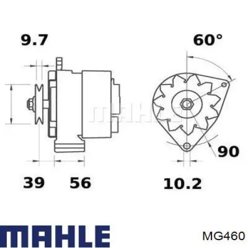 MG460 Mahle Original Gerador