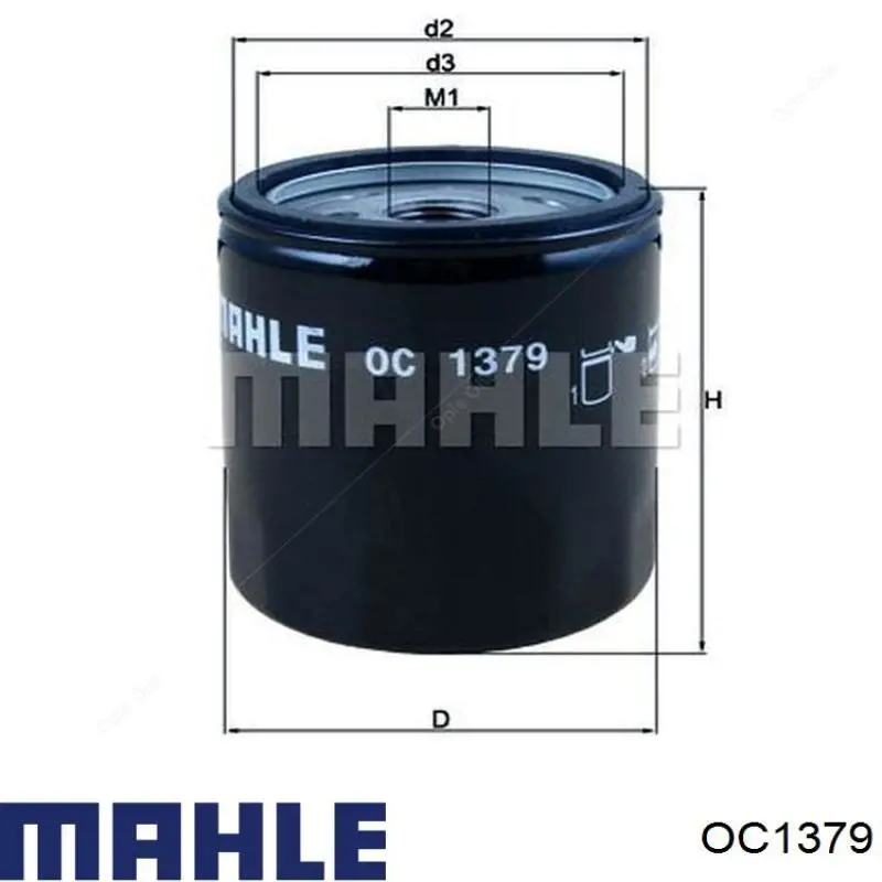 Filtro de óleo Mahle Original OC1379 preço, a partir de 10,34 USD