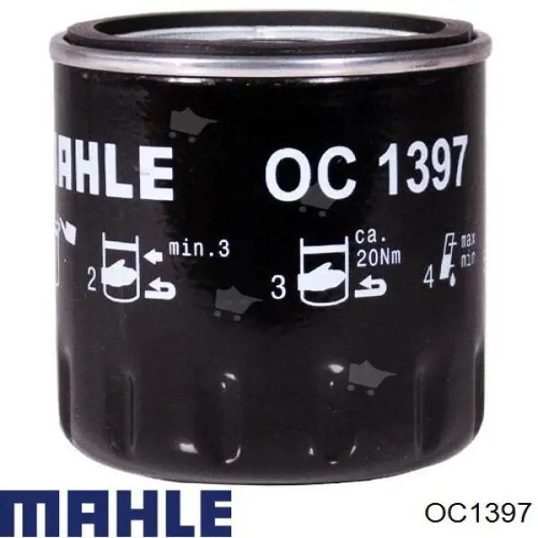 Filtro de óleo Mahle Original OC1397 preço, a partir de 8,90 USD