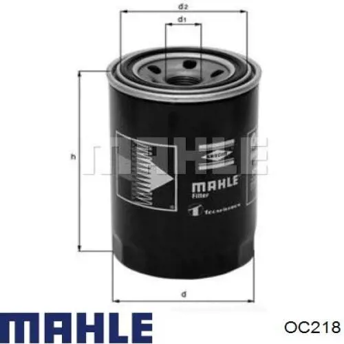 OC218 Mahle Original Filtro de óleo