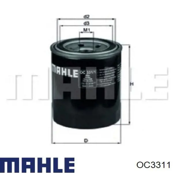 Filtro de óleo Mahle Original OC3311 preço, a partir de 5,75 USD