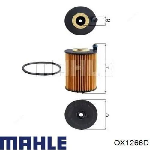 OX1266D Mahle Original Filtro de óleo