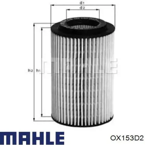 Filtro de óleo Mahle Original OX153D2 preço, a partir de 7,97 USD