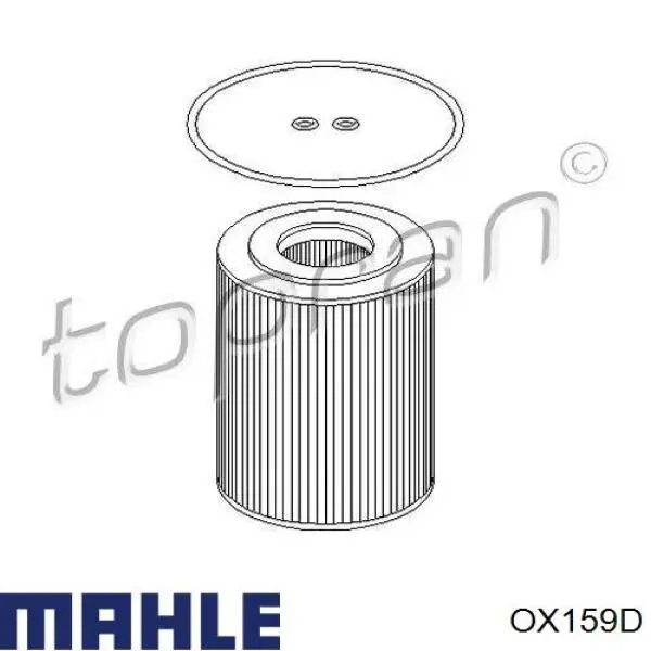 Compre OX159D Mahle Original Filtro de óleo