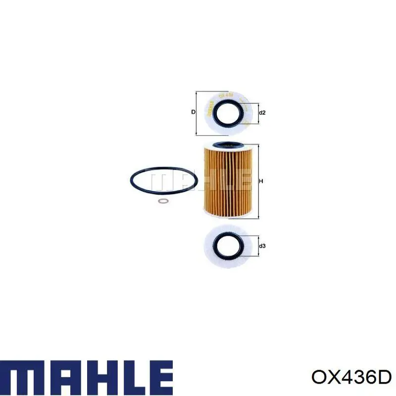 Compre OX436D Mahle Original Filtro de óleo