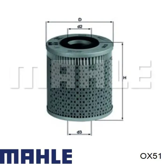 Filtro de óleo Mahle Original OX51 preço, a partir de 7,41 USD