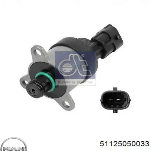 51125050033 MAN Válvula de regulação de pressão (válvula de redução da Bomba de Combustível de Pressão Alta) Common-Rail-System