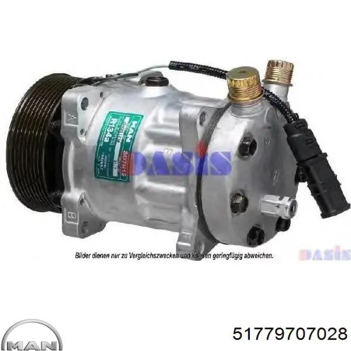 51779707028 MAN Compressor de aparelho de ar condicionado