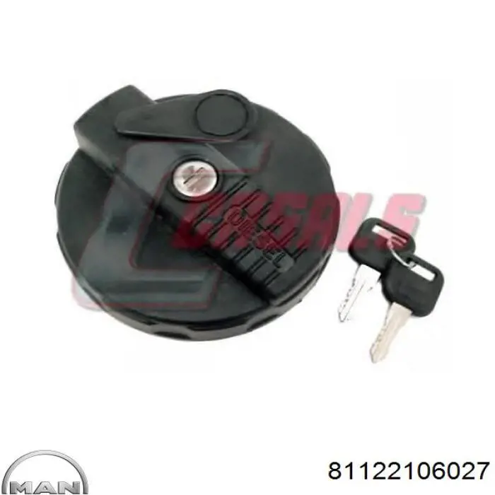 Tampa (tampão) do tanque de combustível MAN 81122106027 preço, a partir de 7,86 USD