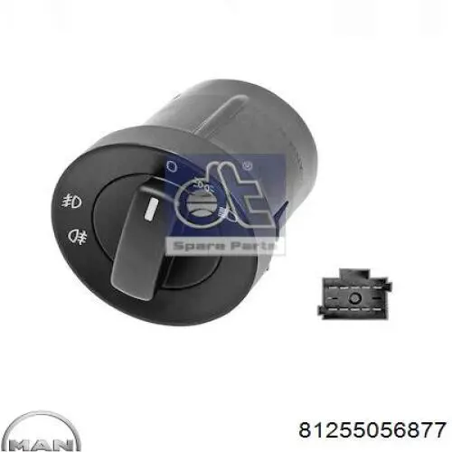 81255056877 MAN Comutador das luzes no "painel de instrumentos"