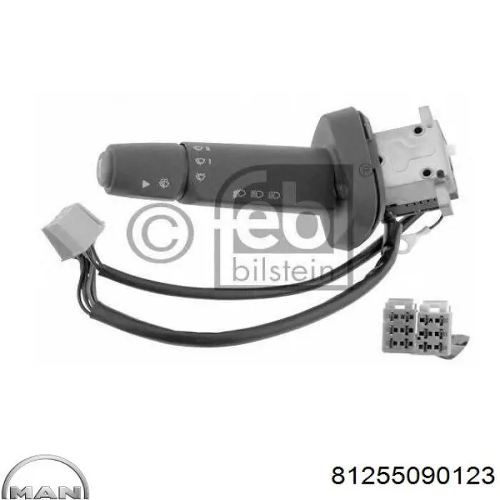 Compre 81255090123 MAN Comutador esquerdo instalado na coluna da direção