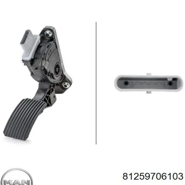 81259706103 MAN Pedal de gás (de acelerador)