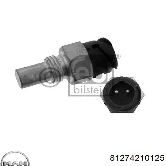 Sensor de temperatura do fluido de esfriamento 81274210125 MAN