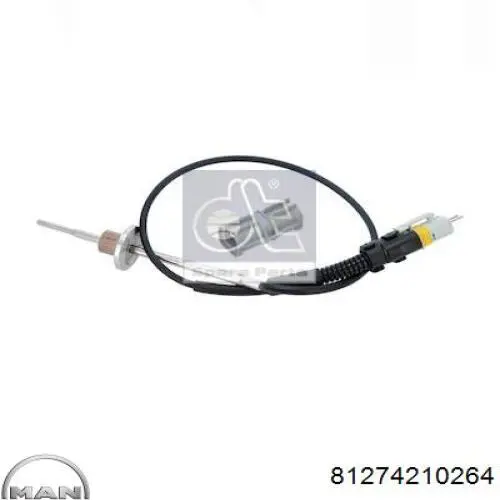 Sensor de temperatura dos gases de escape (GE), no catalisador MAN 81274210264 preço, a partir de 56,37 USD