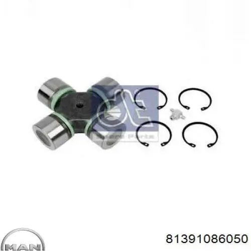 Compre 81391086050 MAN Cruzeta da junta universal traseira