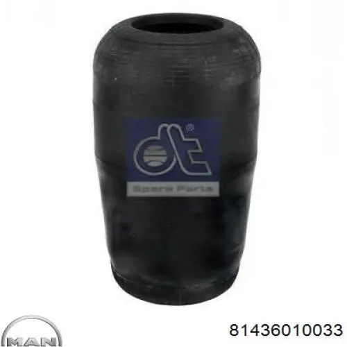 Coxim pneumático (suspensão de lâminas pneumática) do eixo 81436010033 MAN