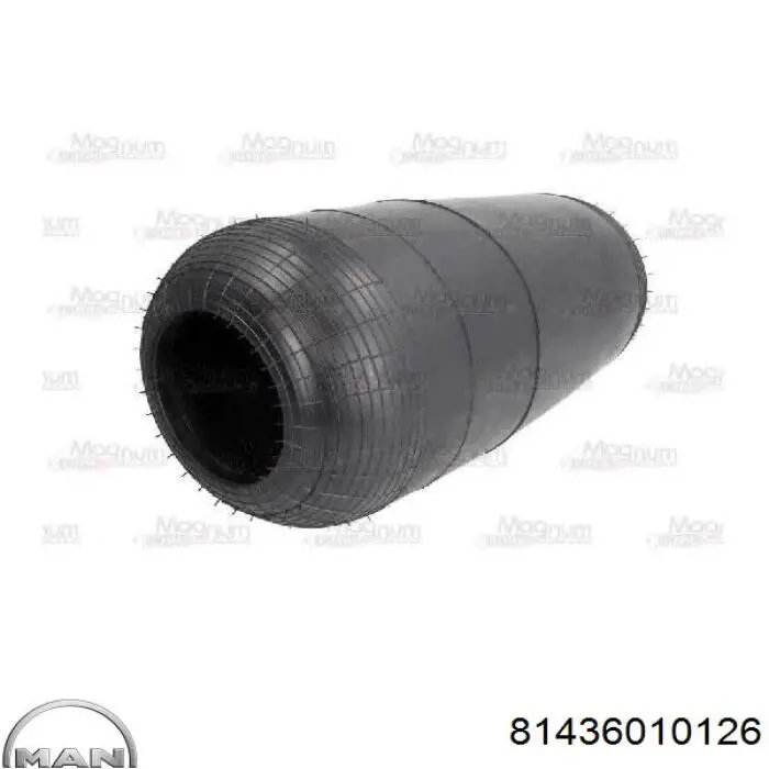 Coxim pneumático (suspensão de lâminas pneumática) do eixo MAN 81436010126 preço, a partir de 45,83 USD