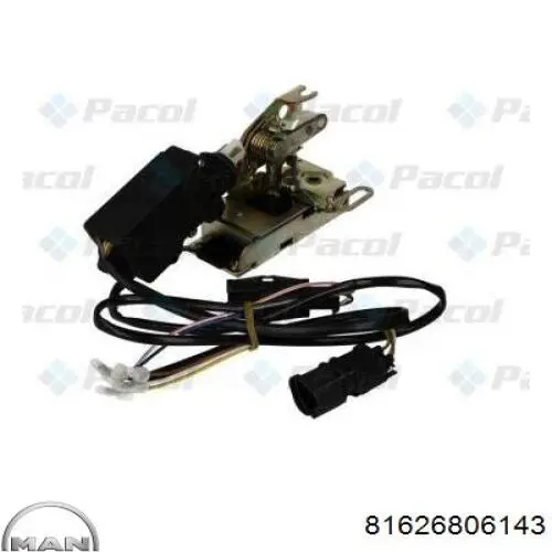 Fecho da porta dianteira esquerda 81626806149 MAN