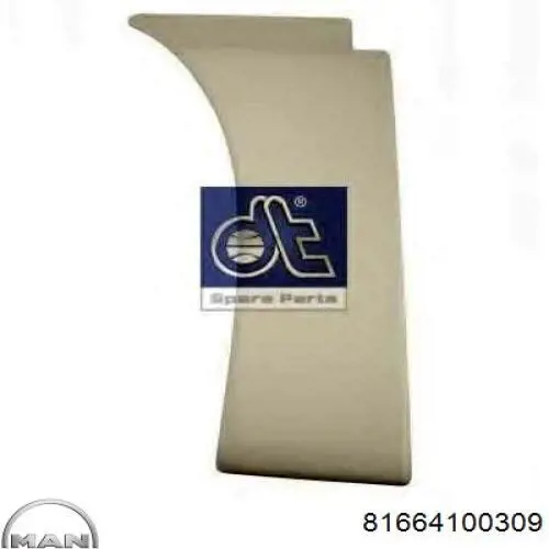 81664100309 MAN Expansor (placa sobreposta) de arco do pára-lama dianteiro esquerdo