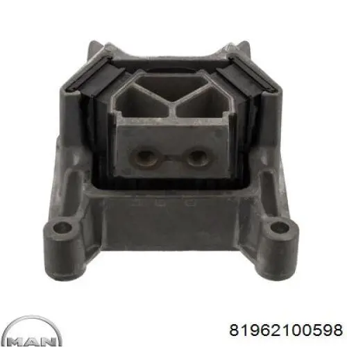 Coxim (suporte) esquerdo/direito de motor 81962100598 MAN